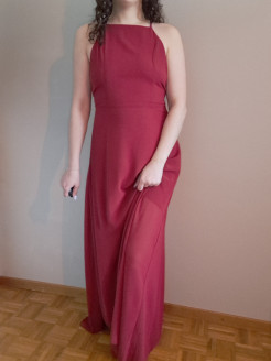 Long evening dress or wedding guest