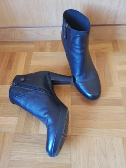 Bottines en cuir