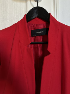 Manteau fin Zara rouge