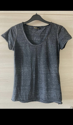 Tee shirt gris chiné taille XS