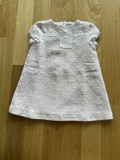 Cyrillus dress in pink jaccard fabric 12months