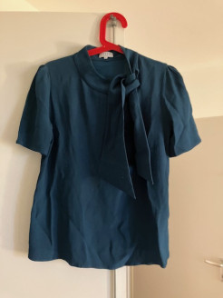 Claudie Pierlot petrol blue blouse