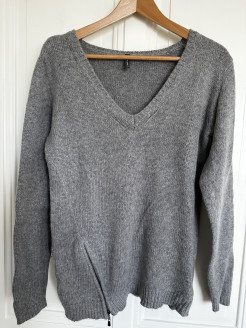 Pull Naf Naf  gris tout doux M