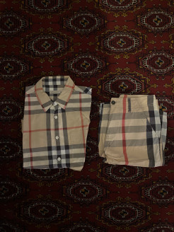 Ensemble Burberry chemise et short full England Burberry Motif