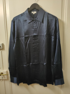 Silk Shirt Blouse Oversize