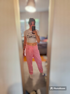 Pink jeans