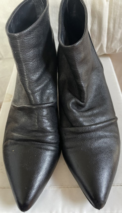 Leather boots