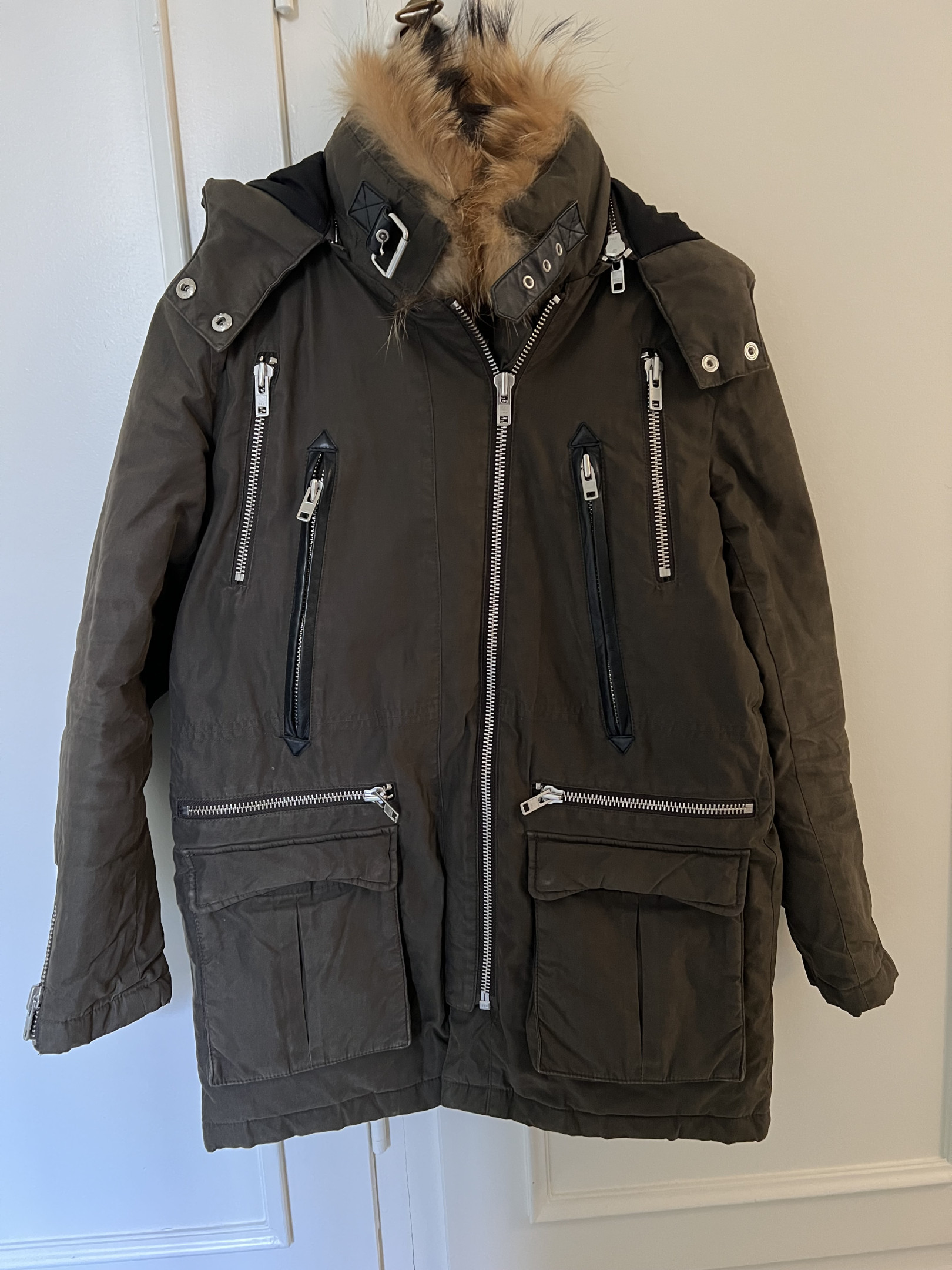 Khaki parka THE KOOPLES Sport XS Clozen