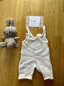 Knitted wool overalls