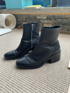 Bottes noires TOPSHOP petit talon