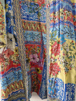 New Johnny Was Long Kimono Jacket Silk (XL)