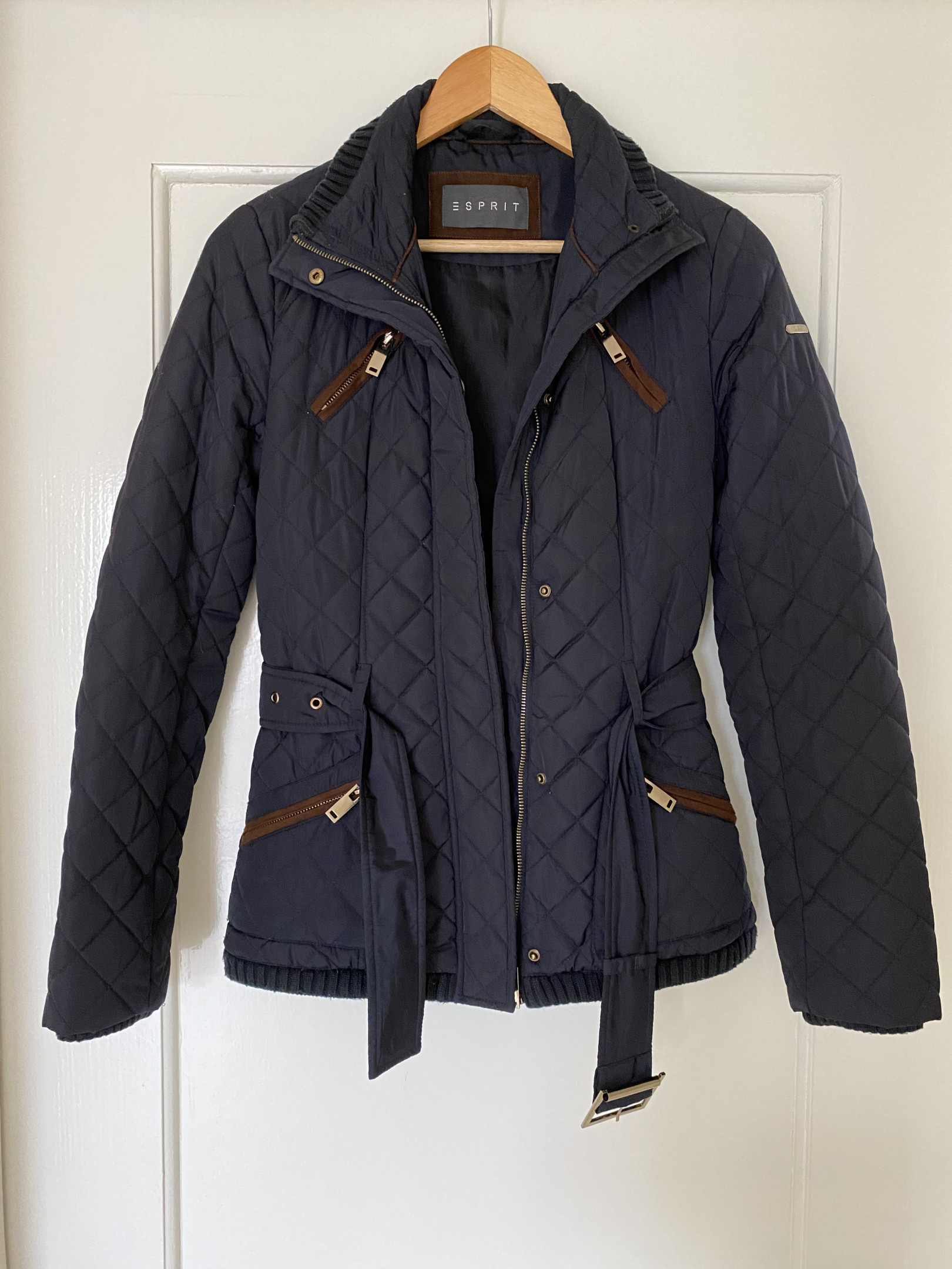 Esprit navy blue mid-season jacket - size 34