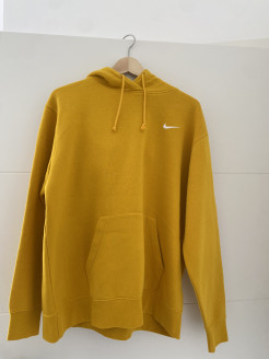 Sweat-shirt jaune moutarde Nike Homme