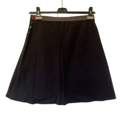 Above the knee skirt in heavy navy cotton.