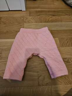 Petit Bateau 3 months pink fleece trousers