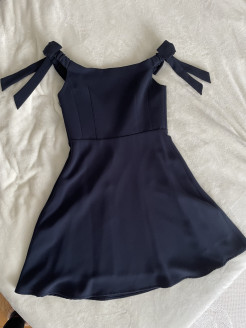 Navy blue evening dress