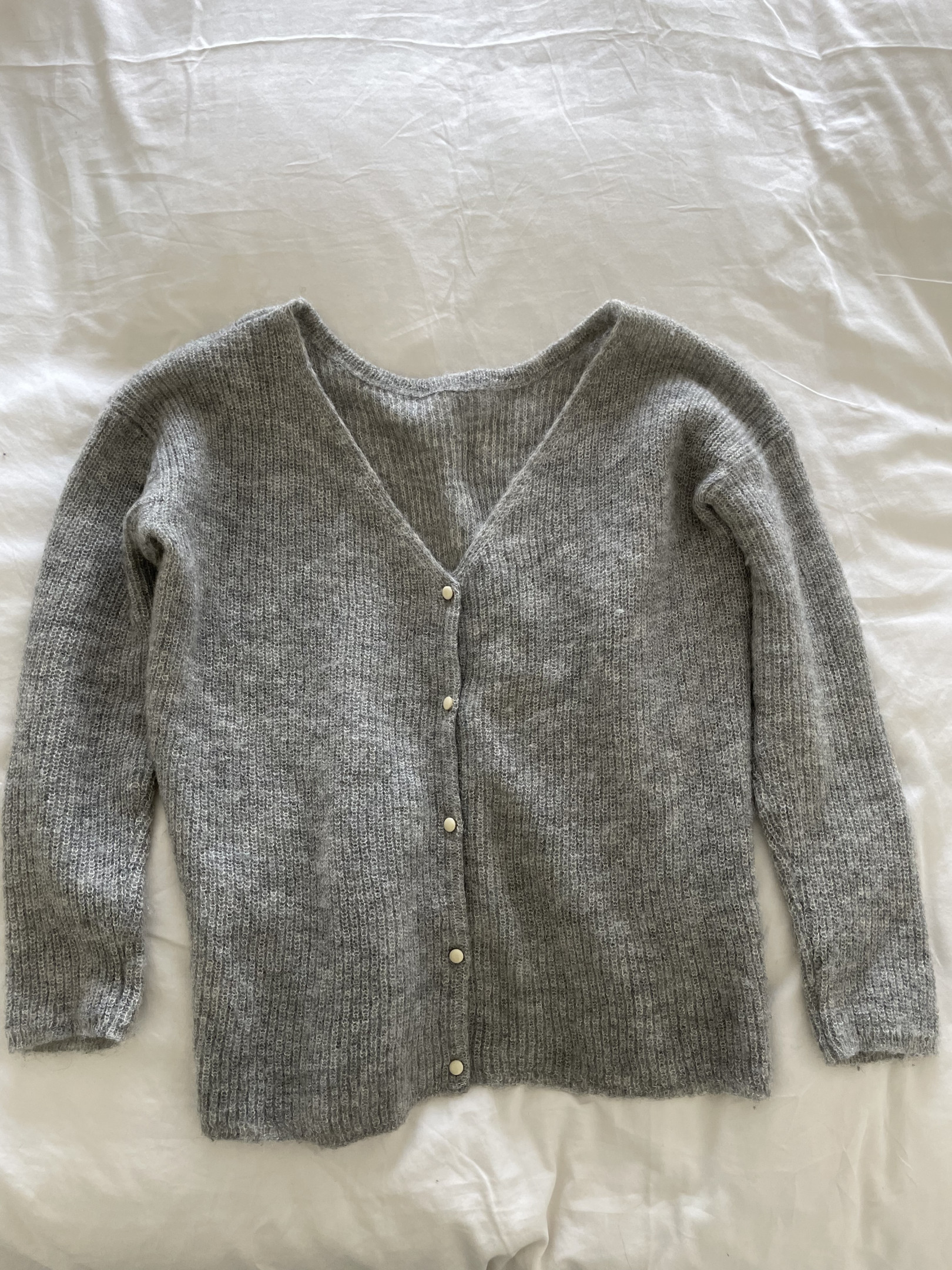 Sézane knitted jumper, grey