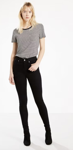 Jeans Levi's noirs mile high super skinny