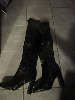 Long Knee High Boots Black RAID