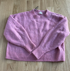 Pull rose clair en laine