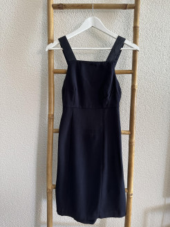 Navy blue halter dress