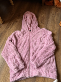 Bershka fluffy pink jacket