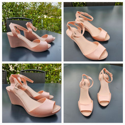Wedges. Brand: Melissa. Size: 40. Colour: pale pink. Very good condition. Scented soles
