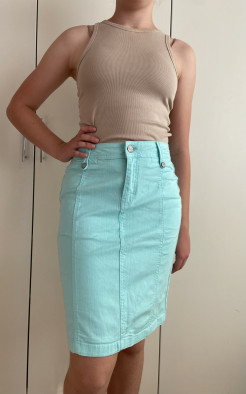 Turquoise skirt