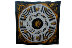 Hermes Carré - Dies et Hore / Astrology (100% Silk)