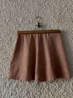 Short pink skirt