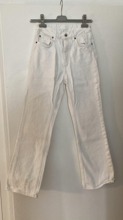 Pantalon long large blanc