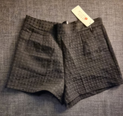 NEW black checkered shorts