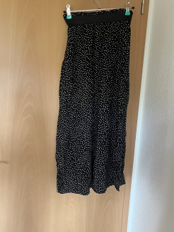Long skirt with polka dots
