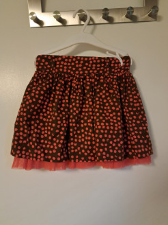 Short printed skirt