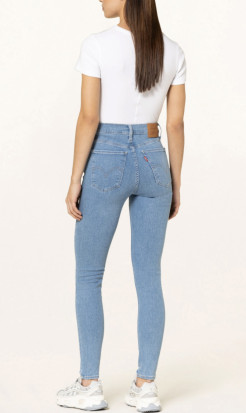 levi's mile high super skinny jeans bleu clair