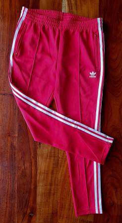 Red jogging suit