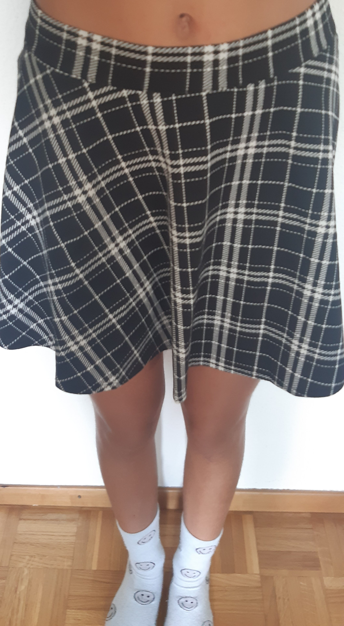 Checked skirt