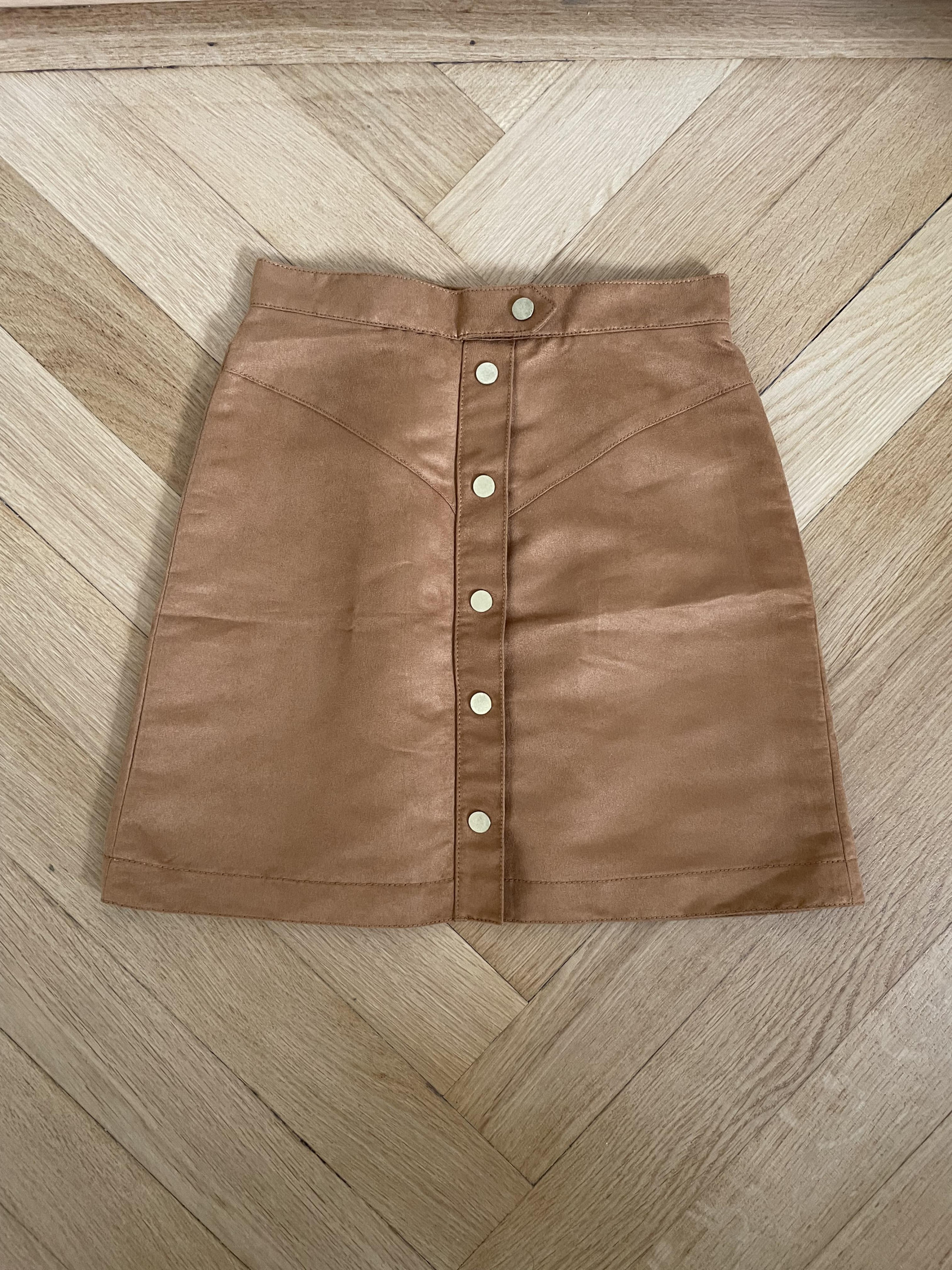 Suede effect skirt size 34