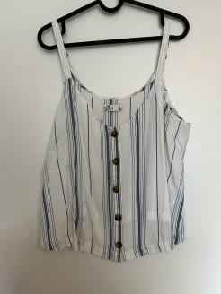 New Hollister striped top (L)