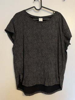 T-shirt noir et blanc H&M (L)