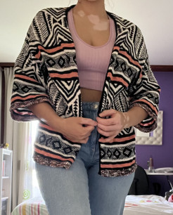 Patterned cardigan