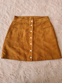 Camel mini-skirt