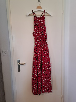 Rotes Kleid mit Punkten Luna Tuccini