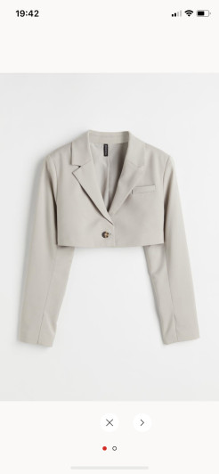 H&M CROPPED BLAZER