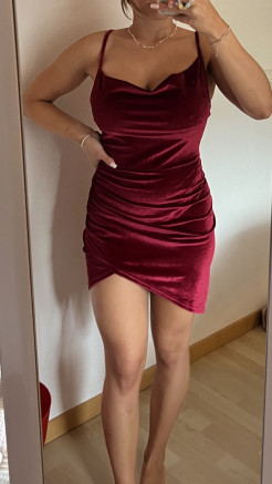 robe de soirée en velour 