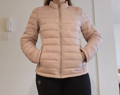 VILA powder pink quilted jacket