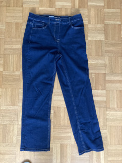 Pantalon bleu marine Damart