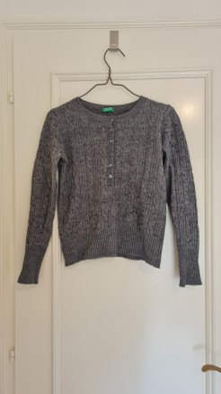 Pull gris Benetton