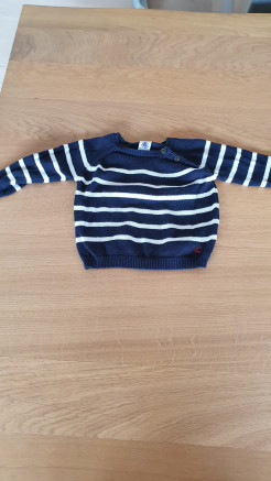 Baby navy jumper, 12 months, small boat