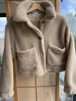 Veste doudoune beige